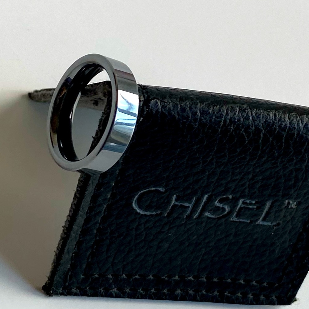 Chisel Tungsten Carbide Ring size 6.5